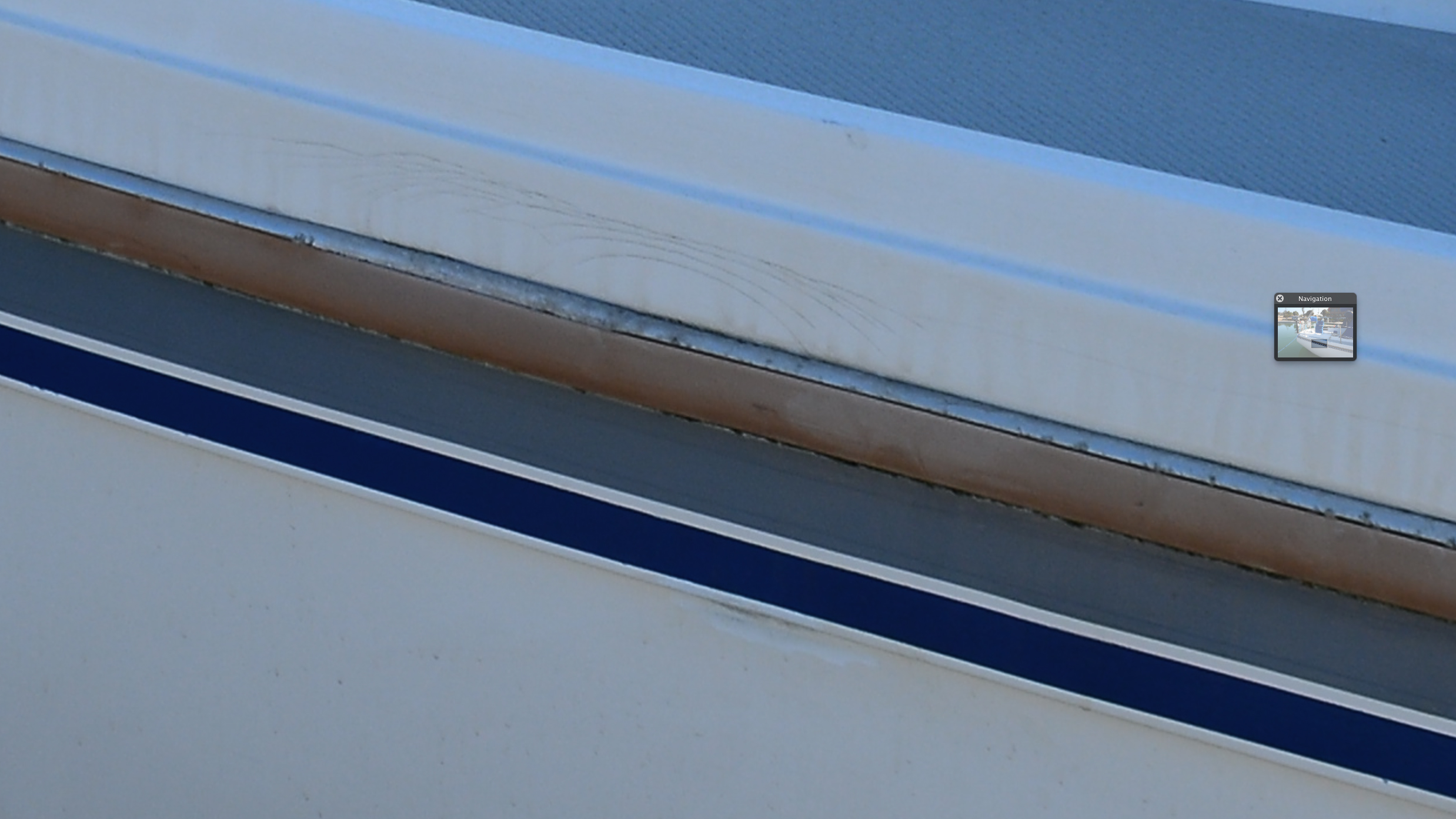 Polishing pitted wheel and aluminum rubrail pitting Catalina 36/375